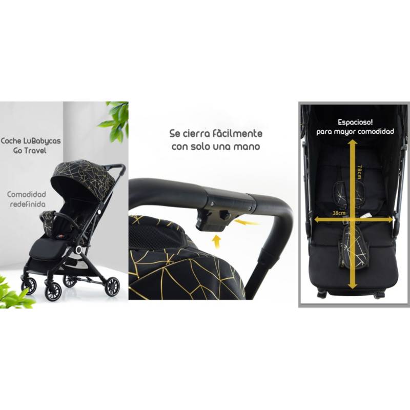 COCHE PASEO ULTRA COMPACTO BEBE PLEGABLE AJUSTABLE RONDON - 6