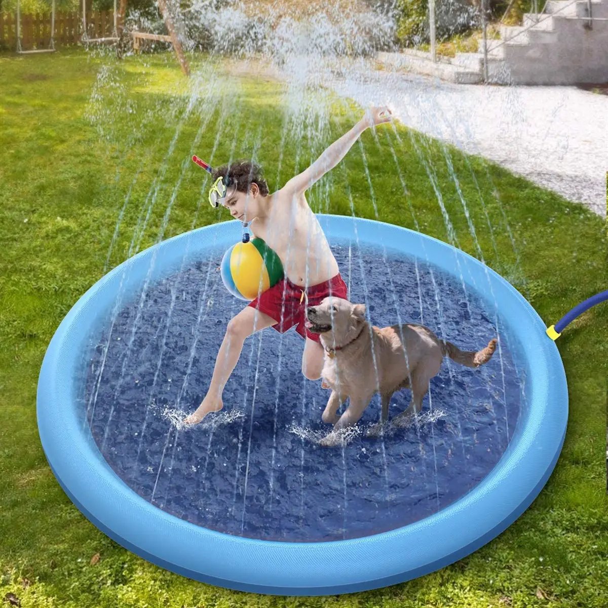 JUGUETE PERROS PISCINA COJN IMPERMEABLE RONDON HCC - 6