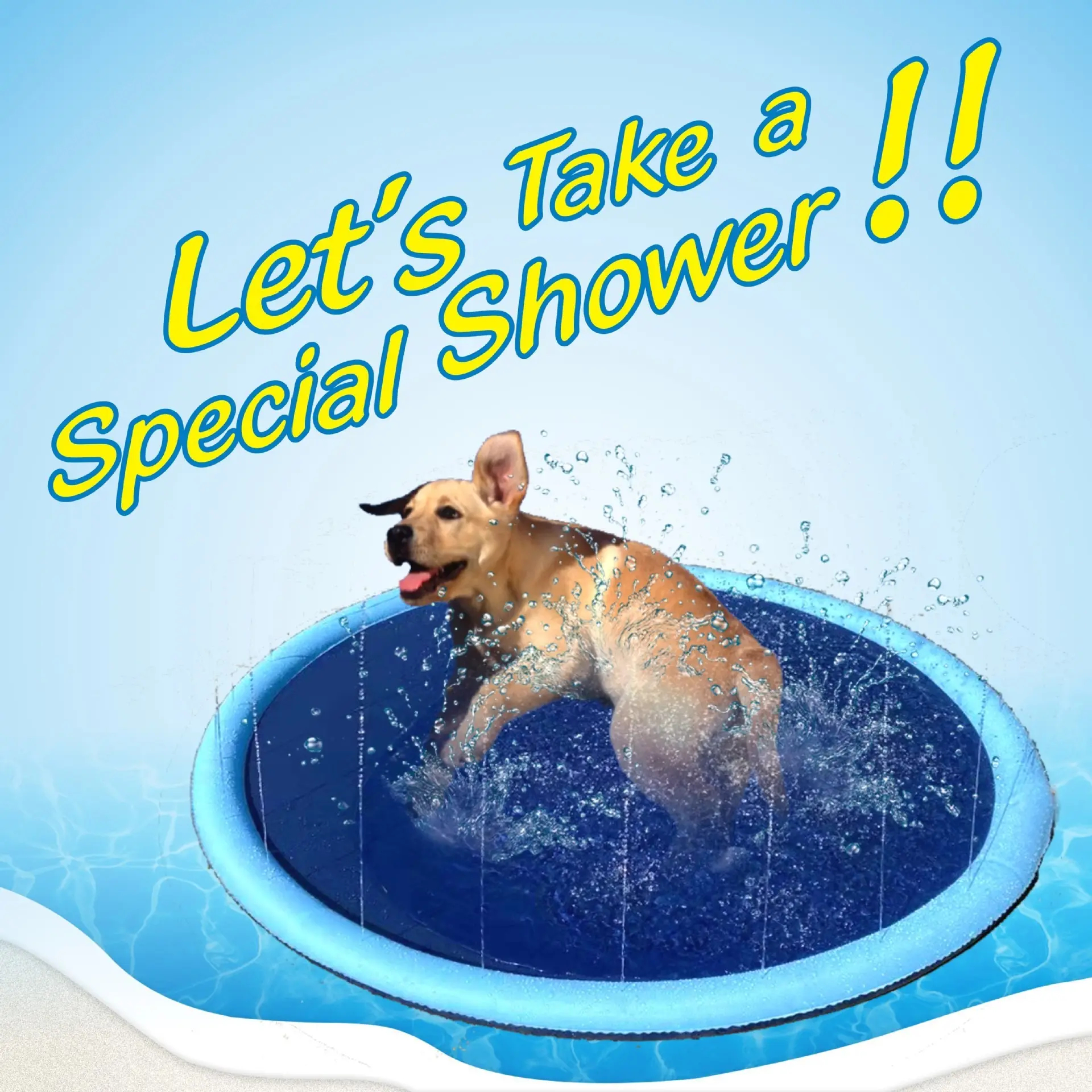 JUGUETE PERROS PISCINA COJN IMPERMEABLE RONDON HCC - 8