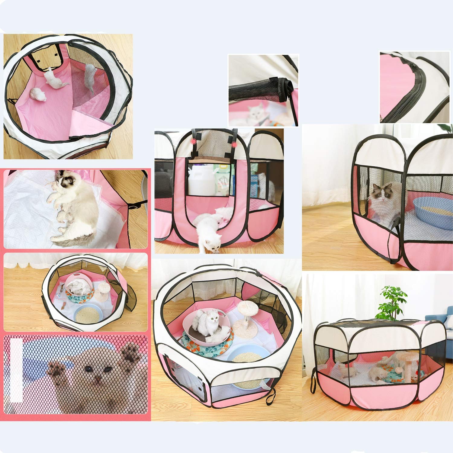 CASA PERROS RECINTO PLEGABLE CACHORROS EXTRAIBLE RONDON HCC - 5
