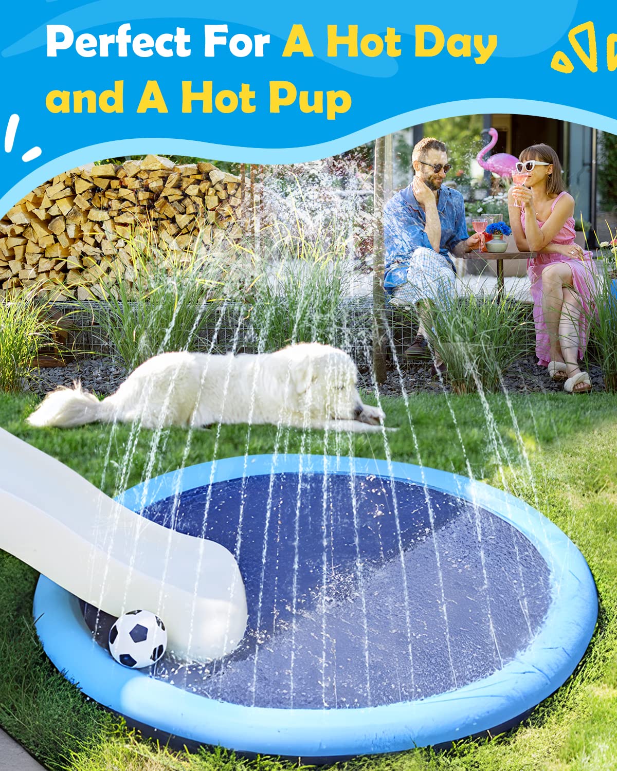 JUGUETE PERROS PISCINA AIRE LIBRE DIVERSION RONDON HCC - 4