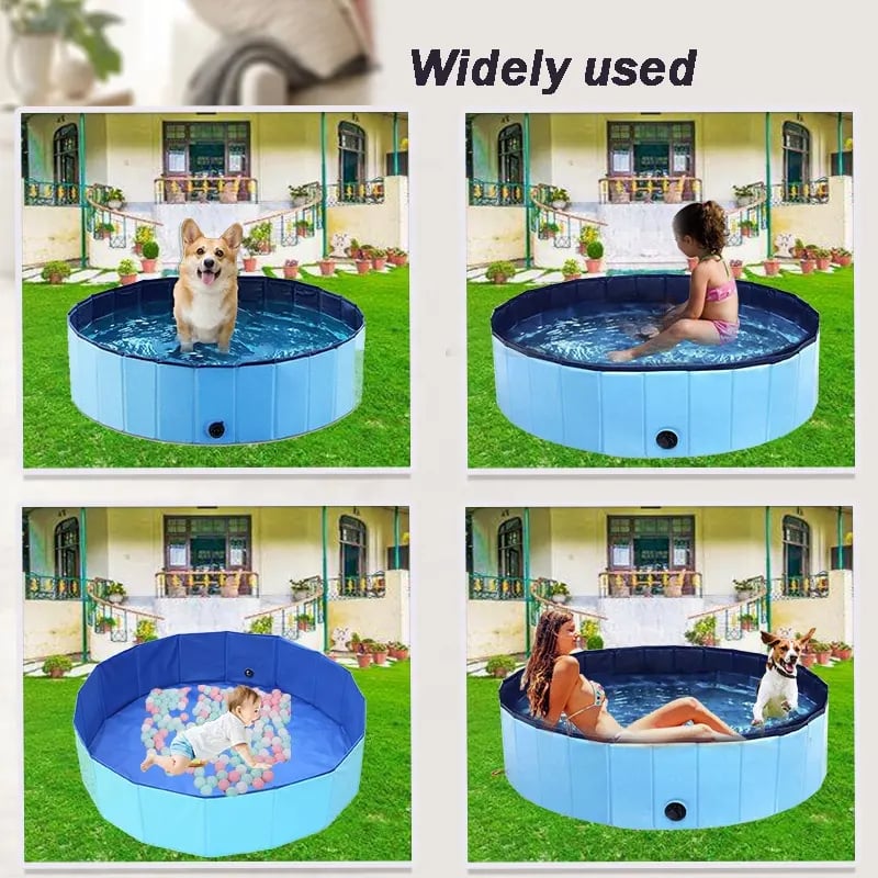 JUGUETE PERROS PISCINA PLEGABLE PORTATIL PVC RONDON HCC - 1
