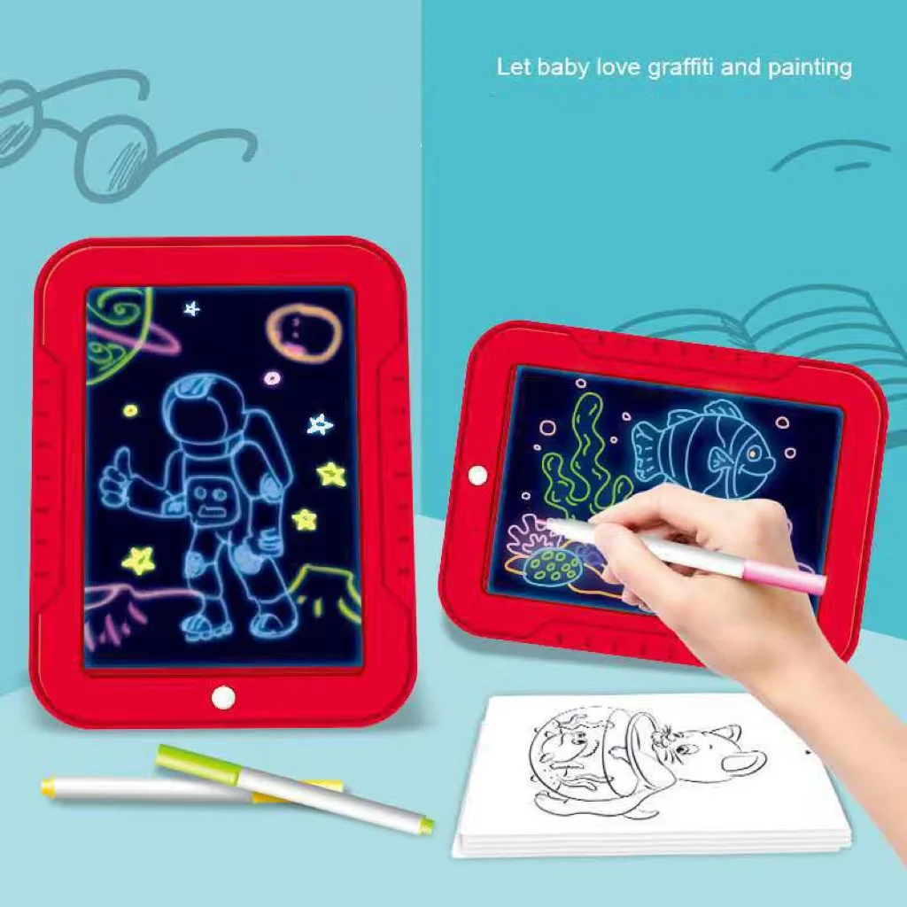 PIZARRA PALMERS MAGICA DIBUJO NEON MAGIC PAD NIÑO DIVERSION RONDON - 7