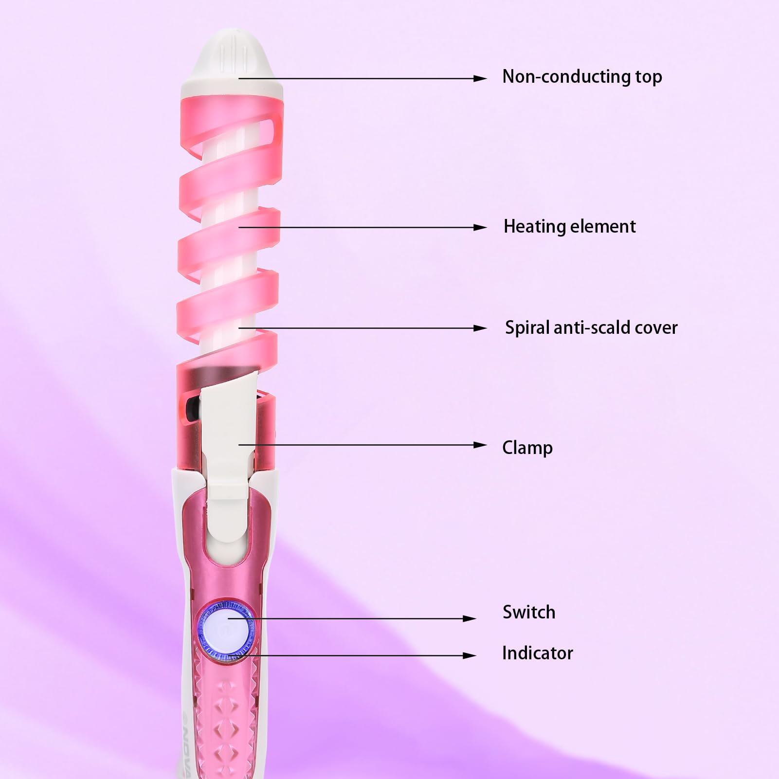 RIZADOR PELO PORTÁTIL PROFESIONAL ONDULADA CALIENTE RONDON - 4