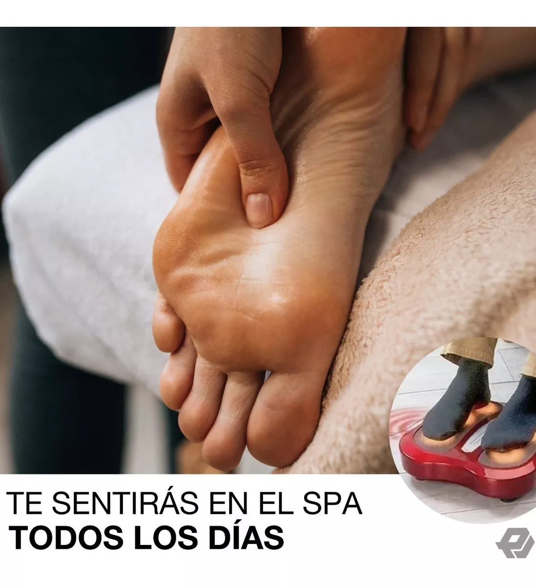 MASAJEADOR PIES PALMERS CÁLIDO MASAJE ELÉCTRICO RELAJANTE RONDON - 5