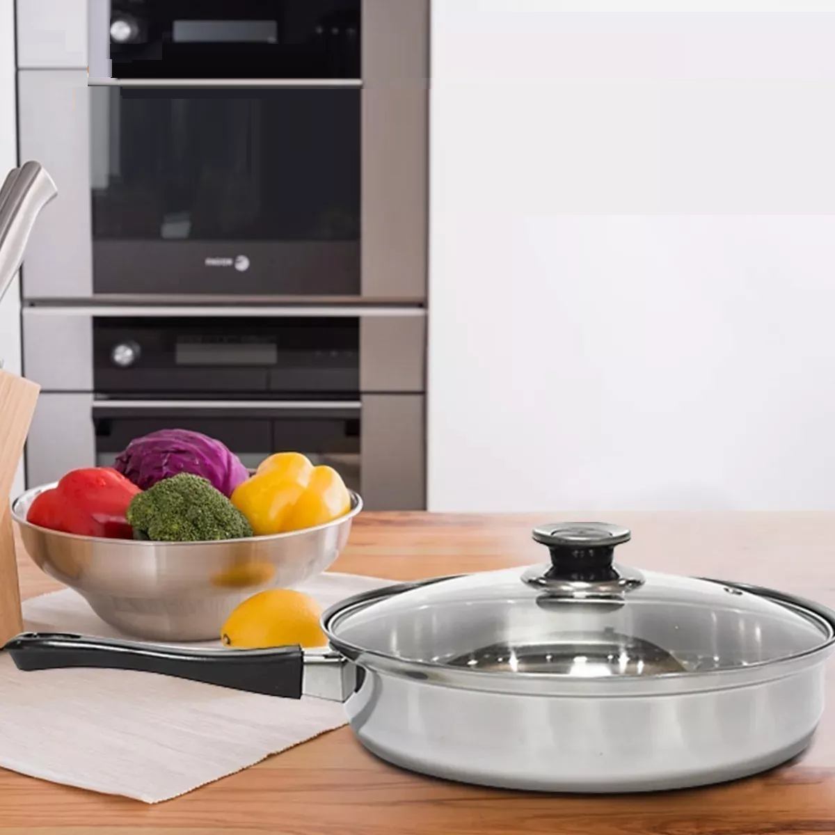 JUEGO OLLAS COCINA BATERÍA 12 PZS CACEROLAS SARTEN RONDON - 5
