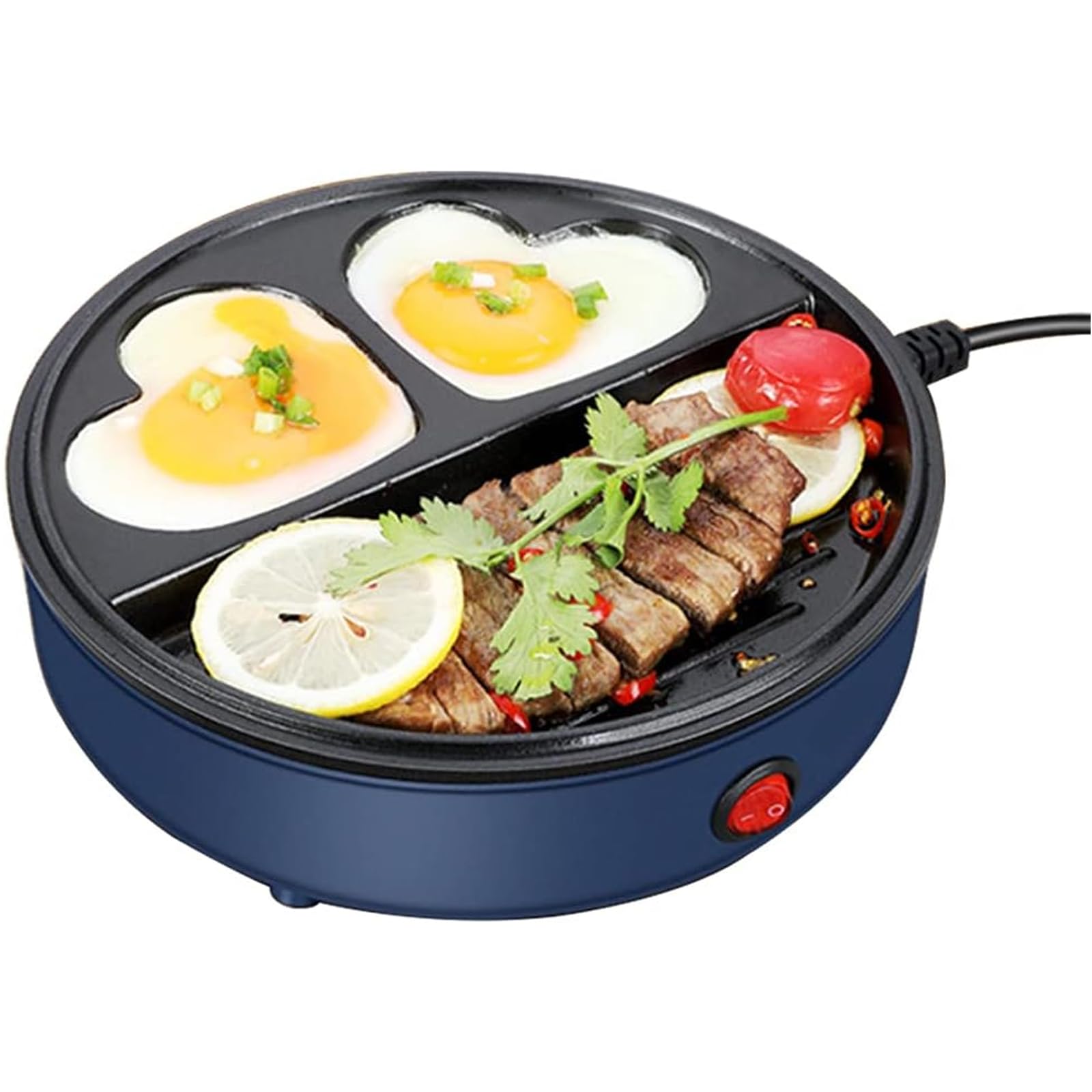 PARRILLA ELECTRICA PLANCHA 3 EN 1 PLATOS CALIENTES RONDON - 7