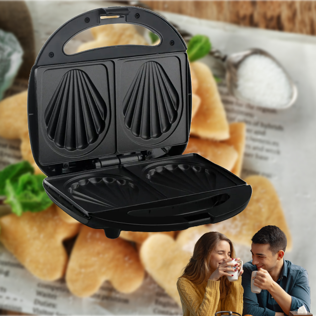 SANDWICHERA MAQUINA HACER MANDELINES WAFFLES COCINA RONDON - 1