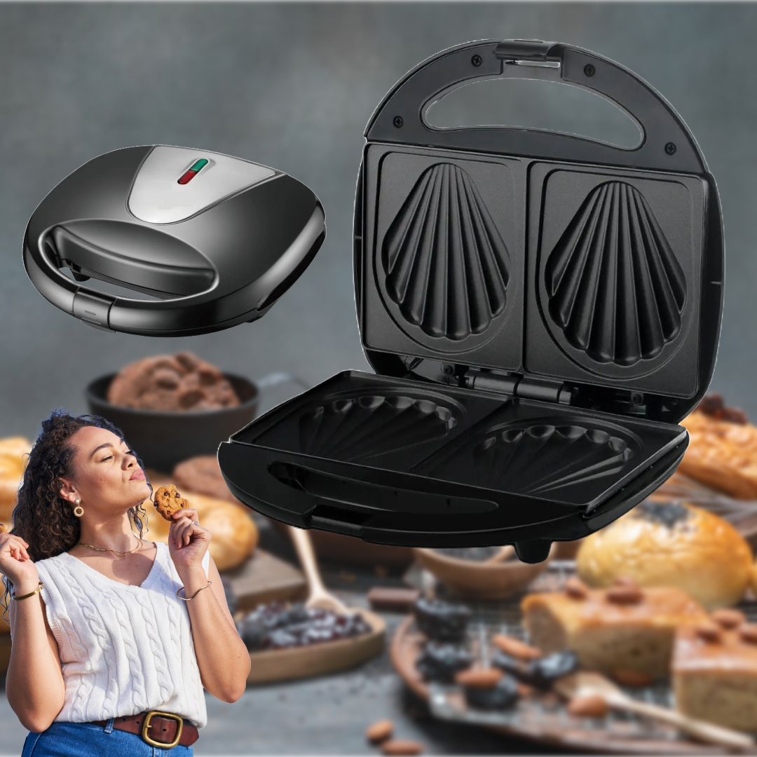 SANDWICHERA MAQUINA HACER MANDELINES WAFFLES COCINA RONDON - 5