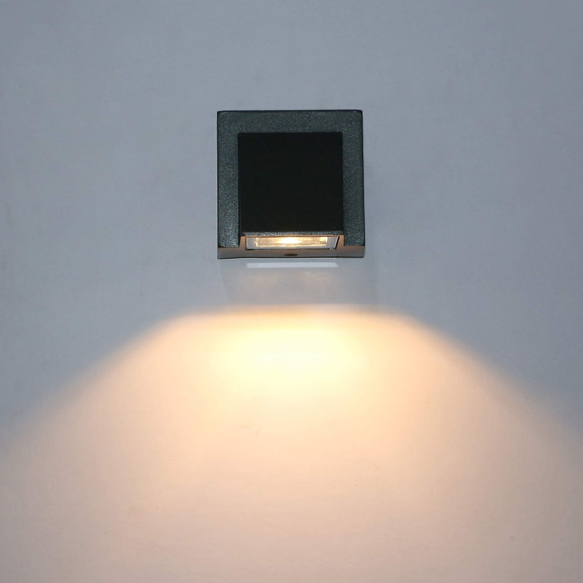 LAMPARA APLIQUE PARED EXTERIOR ILUMINACION AIRE LIBRE RONDON - 3