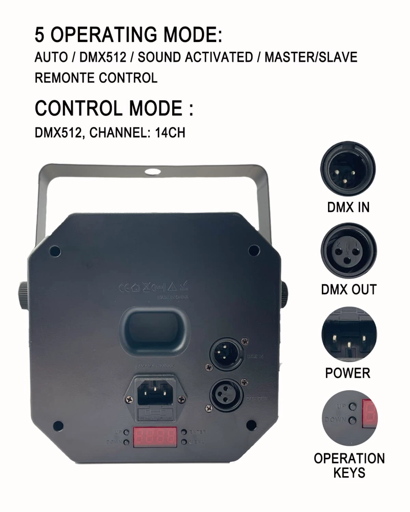 LUCES ESCENARIO DJ LED PROFESIONAL FIESTA COLORES RONDON - 8