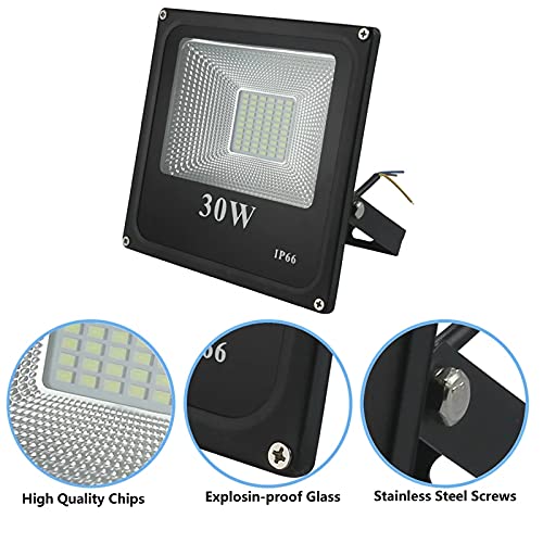 REFLECTOR LUZ BLANCA ILUMINACION EXTERIOR ELECTRICA RONDON - 5