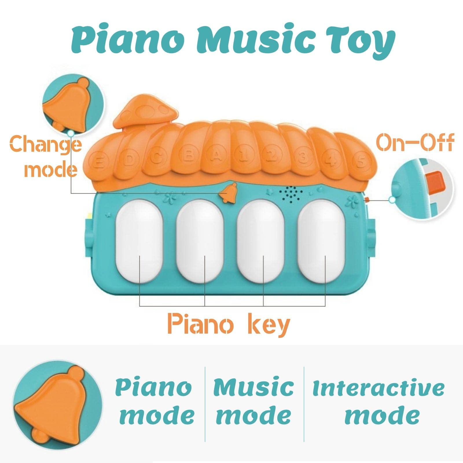 CENTRO ACTIVIDADES MUSICALES BEBE PIANO PATADAS RONDON - 7