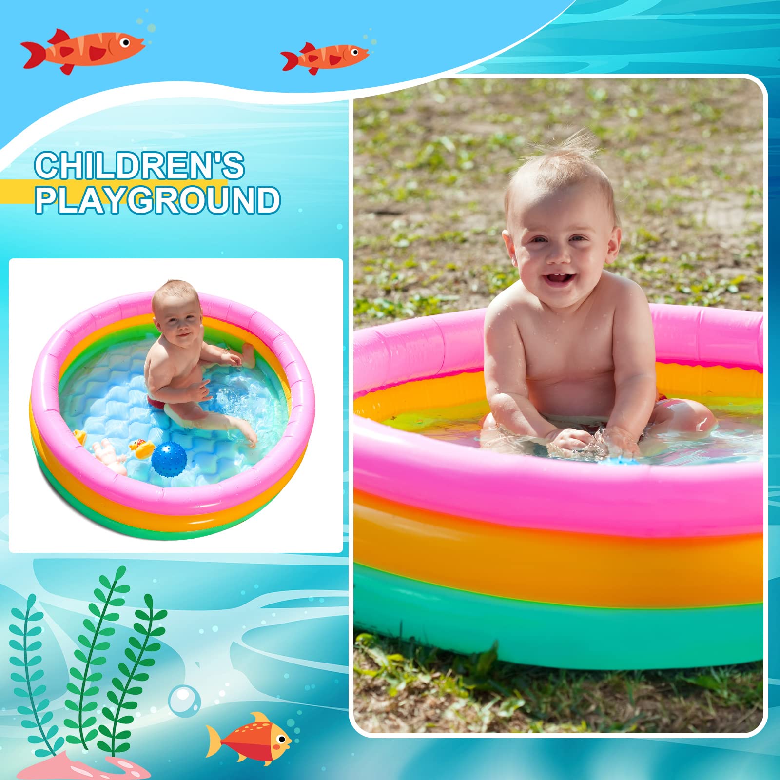 PISCINA GENUINE TOYOTA INFANTIL INFLABLE AGUA DIVERSION ACUATICA RONDON - 6