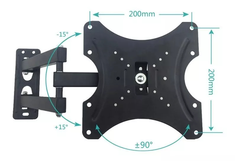 SOPORTE TV BASE PARED GIRATORIA BRAZO RECLINABLE RONDON GENUINE TOYOTA - 9