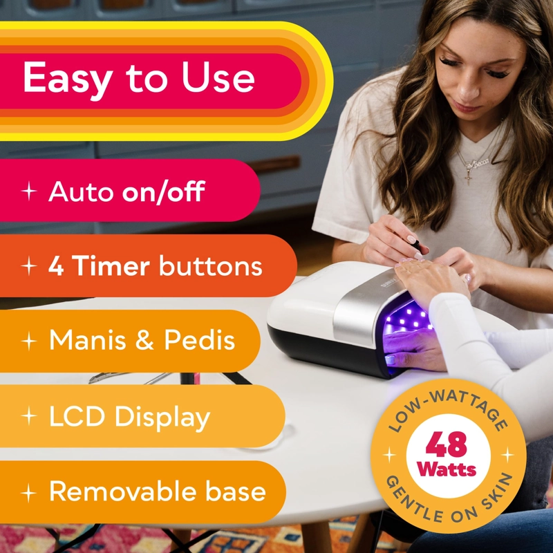 LÁMPARA LED LA EMILIANA SECADOR DE UÑAS UV LED TEMPERATURA AUTOMÁTICA RONDON - 7