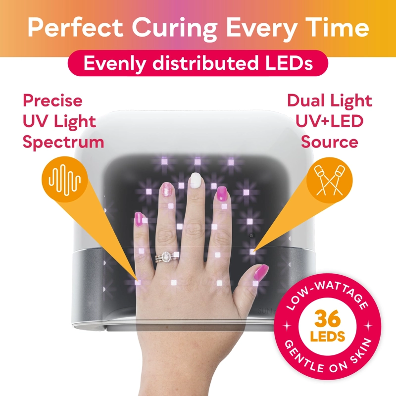 LÁMPARA LED LA EMILIANA SECADOR DE UÑAS UV LED TEMPERATURA AUTOMÁTICA RONDON - 9