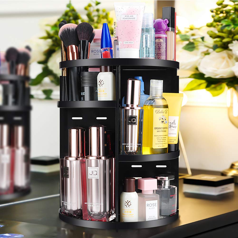 COSMETIQUERO ORGANIZADOR MAQUILLAJE GIRATORIO ESTANTE RONDON - 7