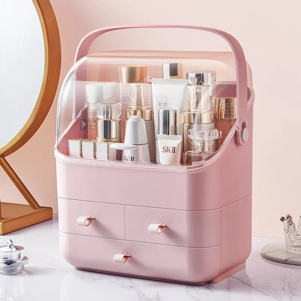 COSMÉTIQUERO TAPA RESISTENTE CAJA MAQUILLAJE PORTÁTIL RONDON - 9