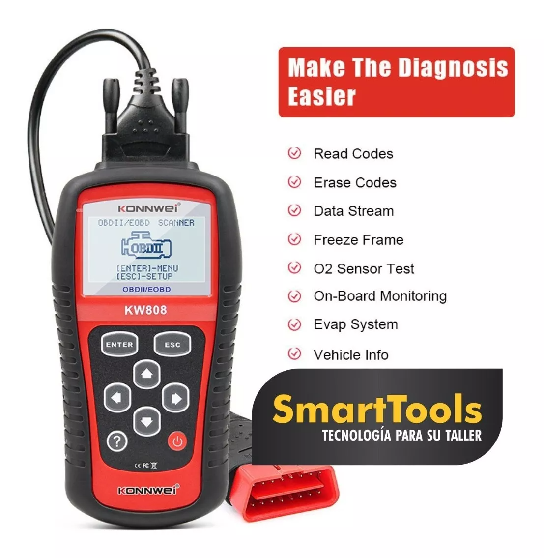 SCANNER AUTOMOVIL PAKEWAY LECTOR CODIGOS MOTOR TRANSMISION RONDON - 5