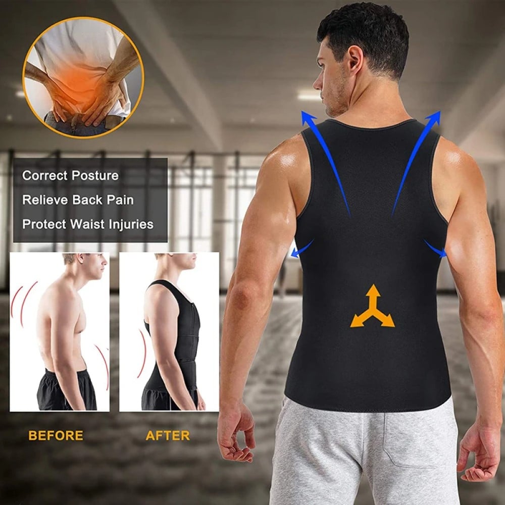 FAJA REDUCTORA MOLDEADOR HOMBRE BARRIGA FITNESS RONDON - 1