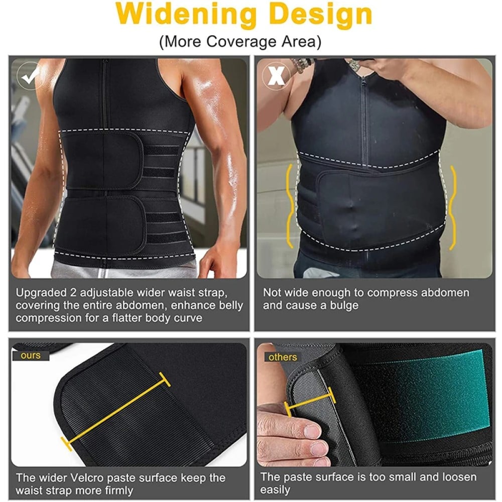 FAJA REDUCTORA MOLDEADOR HOMBRE BARRIGA FITNESS RONDON - 2