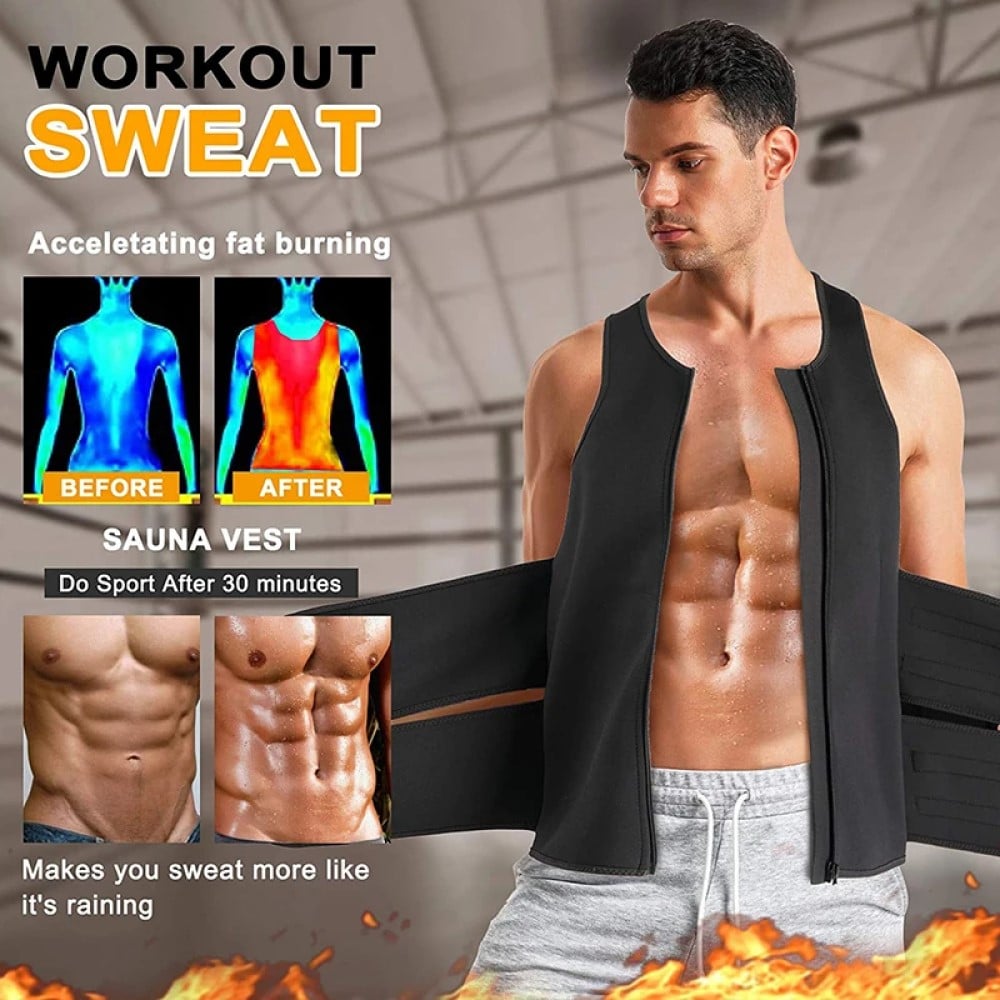 FAJA REDUCTORA MOLDEADOR HOMBRE BARRIGA FITNESS RONDON - 3