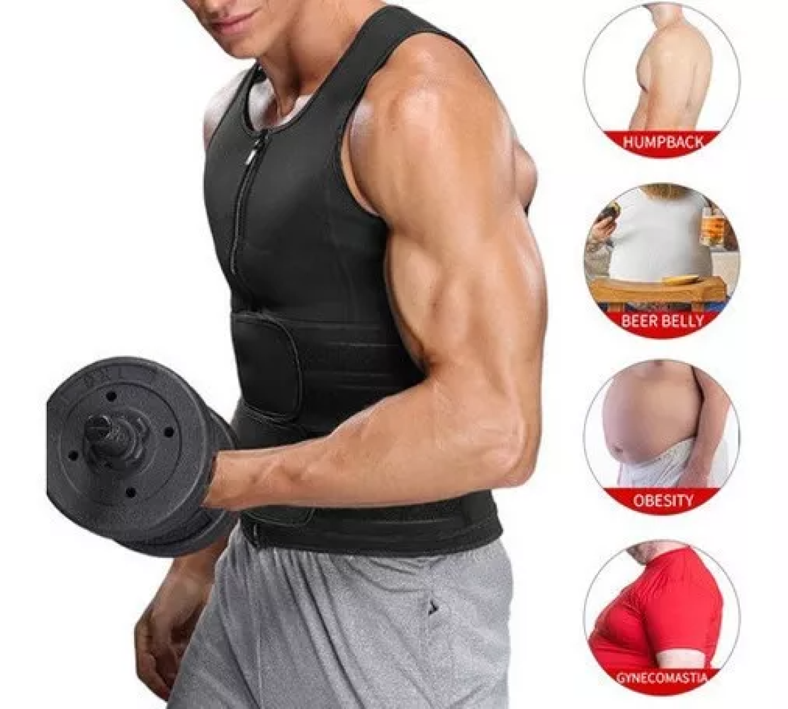 FAJA REDUCTORA MOLDEADOR HOMBRE BARRIGA FITNESS RONDON - 5