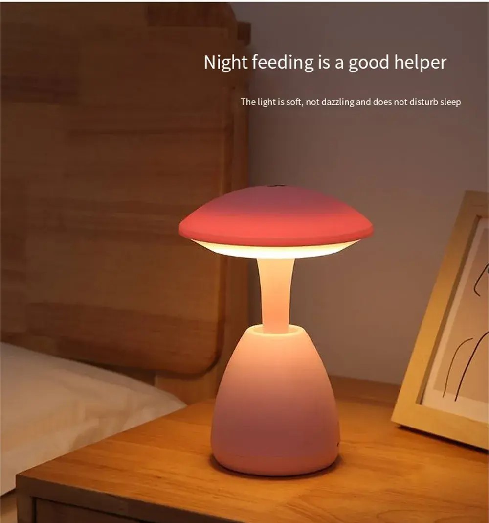 LAMPARA MESA HOGAR PORTATIL USB LED DORMITORIO RONDON - 7