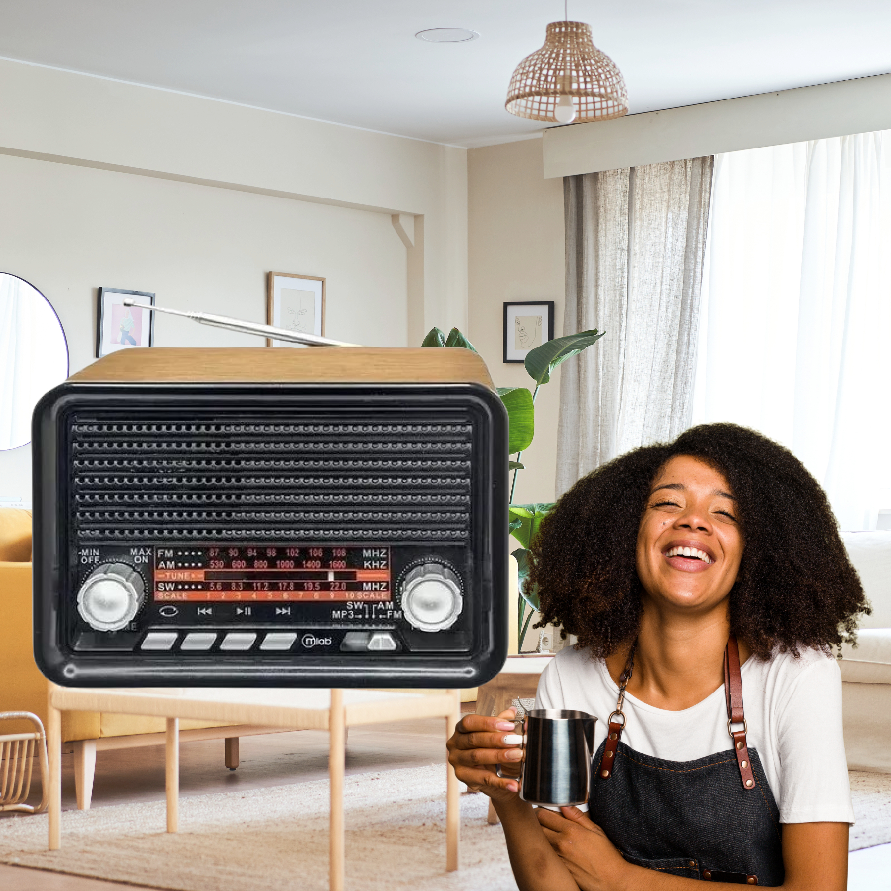 PARLANTE PORTATIL BLUETOOTH RADIO MUSICA OFICINA RONDON - 6