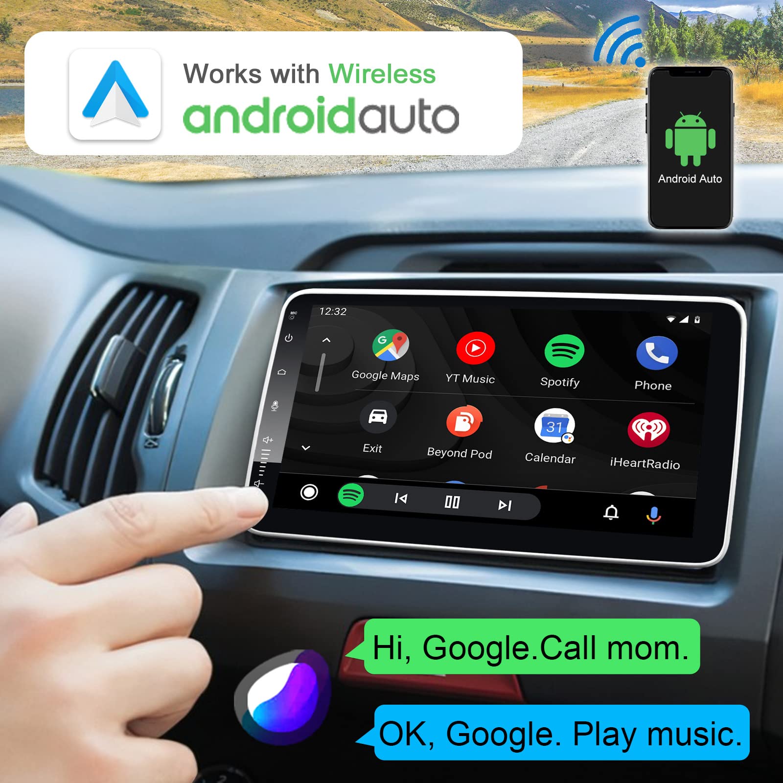 RADIO COCHE BLUETOOTH PANTALLA EXTRAIBLE ANDROID RONDON - 8