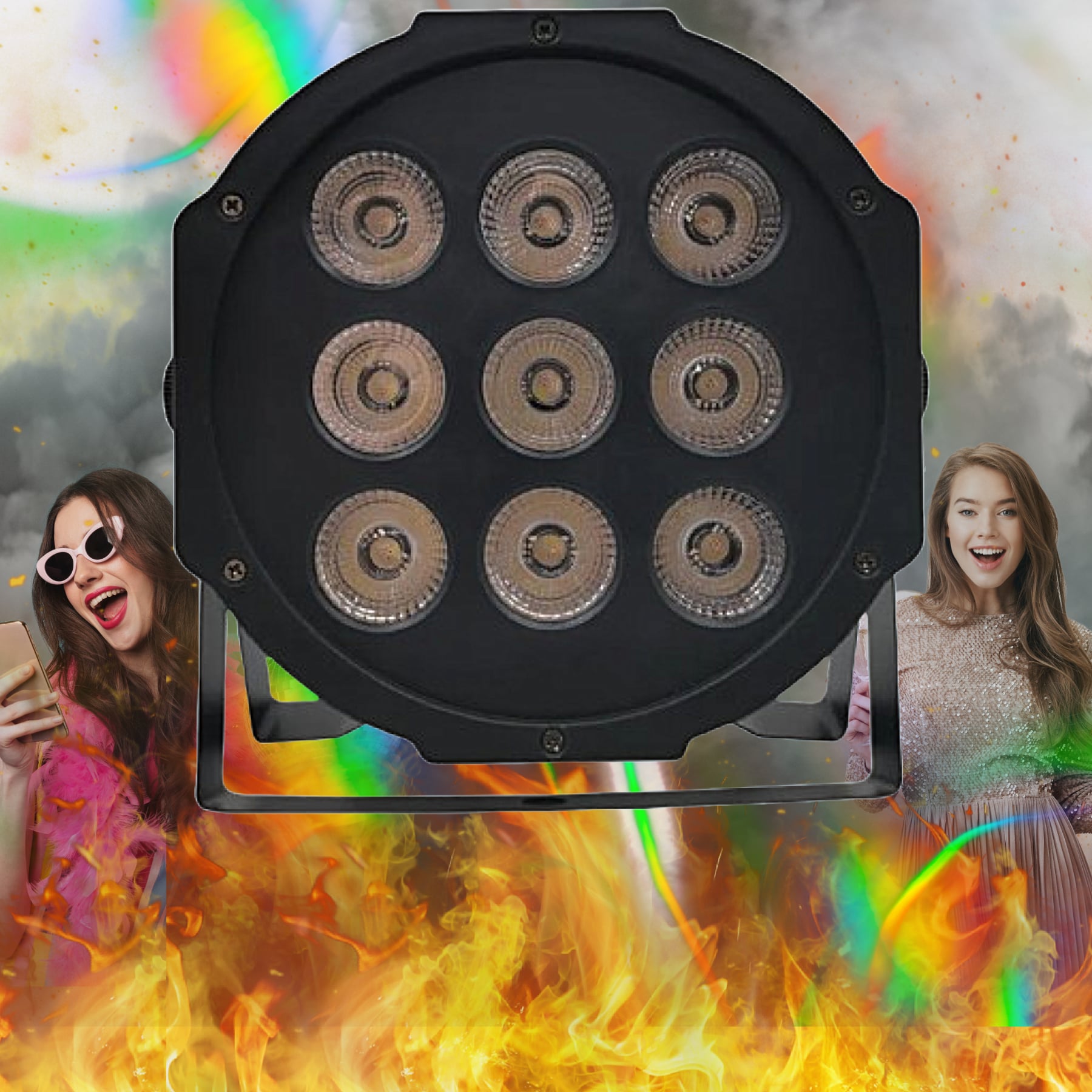 LUCES LED DISCOTECA DJ FIESTA PARTY CALIDAD PROYECTOR RONDON - 1