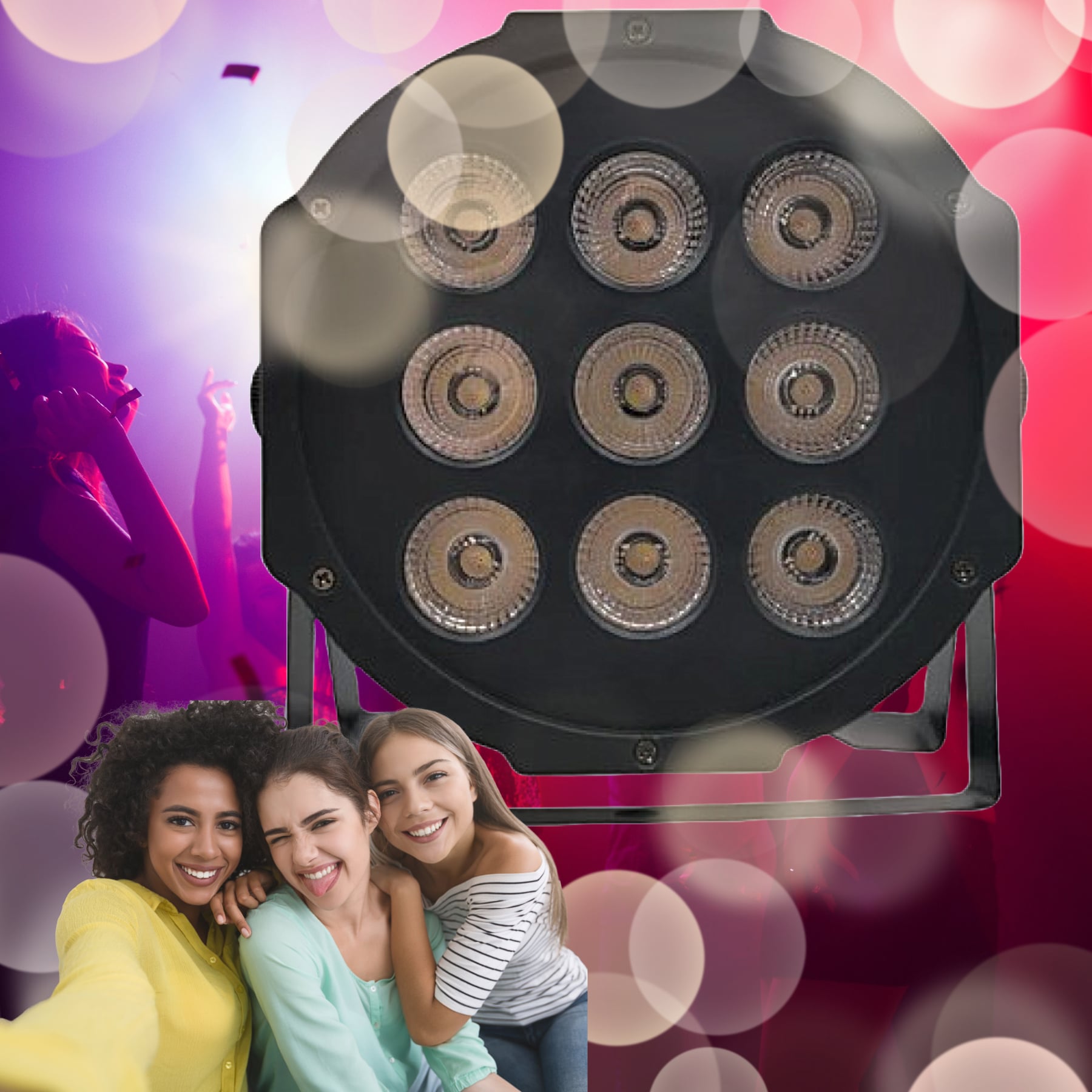 LUCES LED DISCOTECA DJ FIESTA PARTY CALIDAD PROYECTOR RONDON - 3