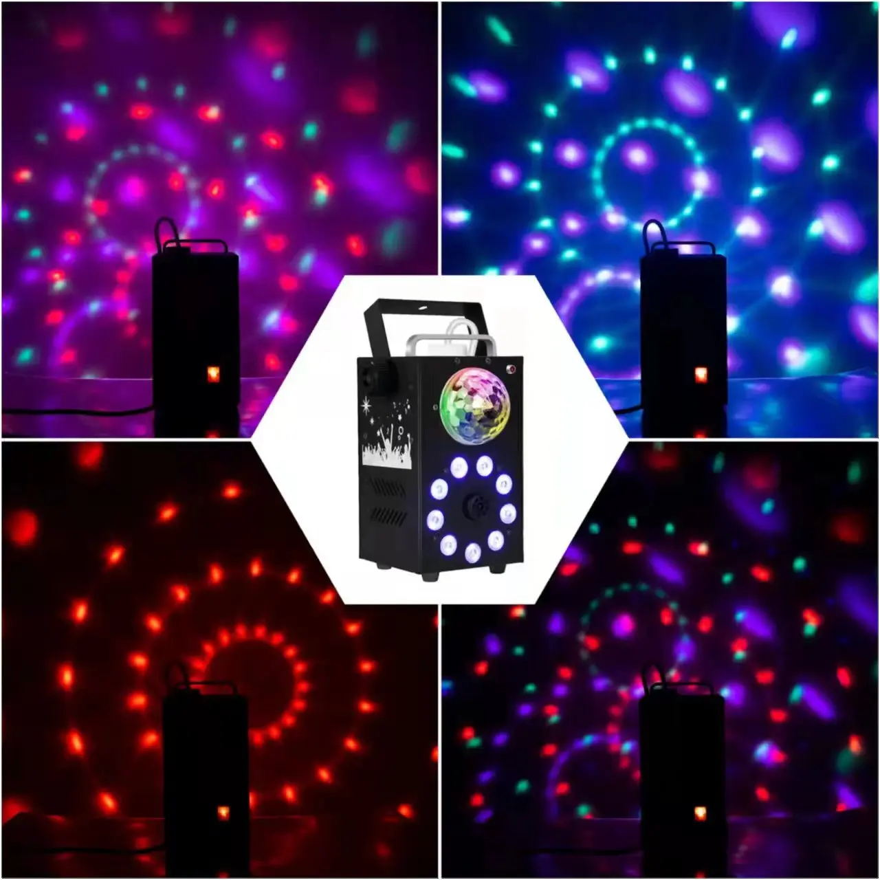 LUCES DISCOTECA LED BOLA FIESTA HAMBIENTE HUMO DJ RONDON - 6