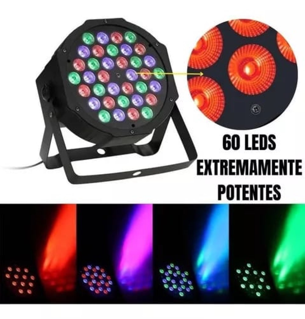 LUCES ESCENARIO LED RGB EFECTO ILUMINACIÓN DJ DISCO RONDON - 1