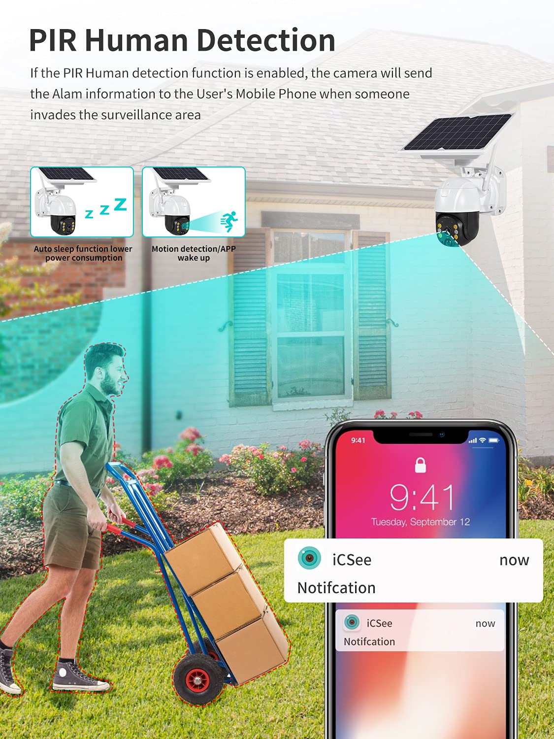 CAMARA VIGILANCIA SEGURIDAD HOGAR WIFI EXTERIORES RONDON - 2