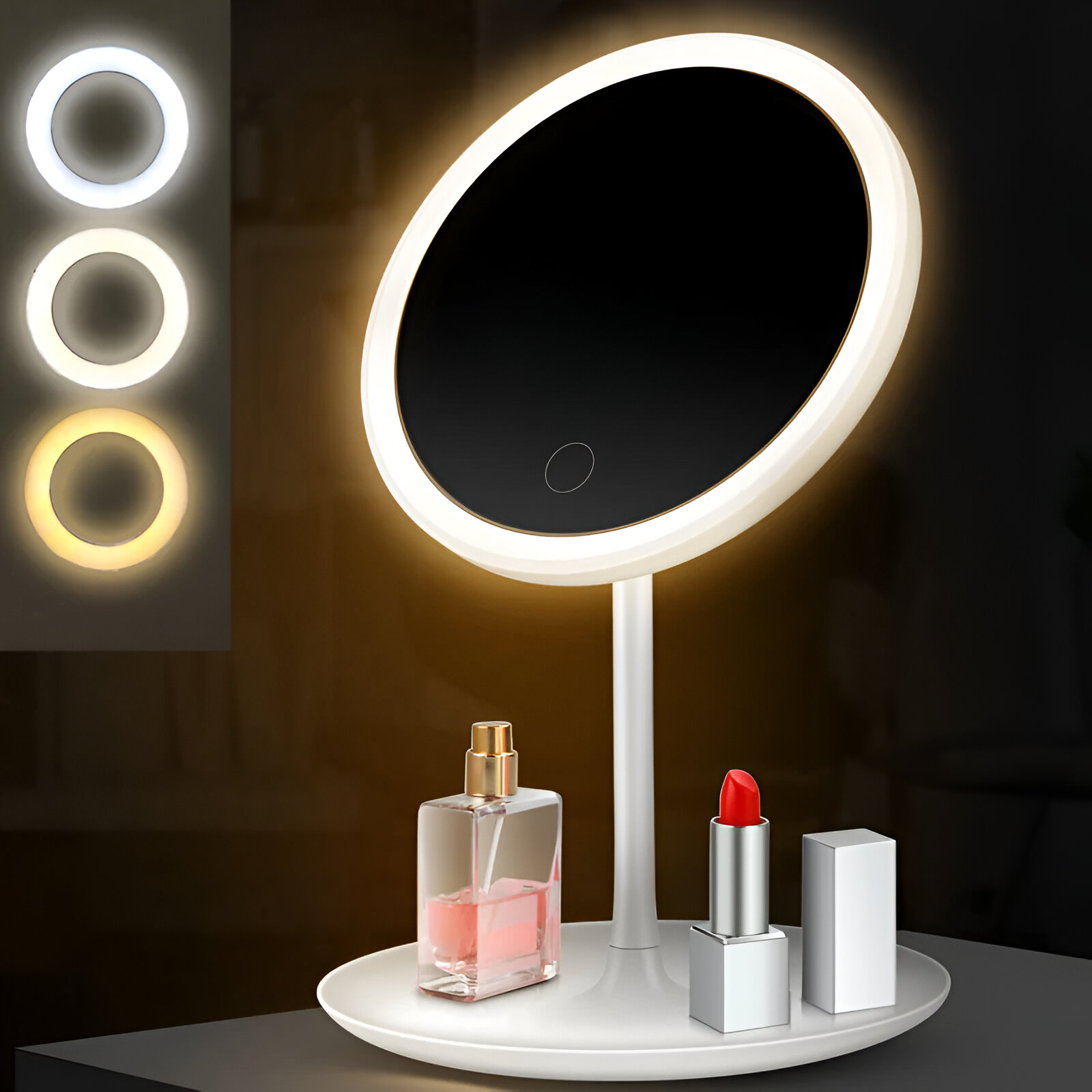 ESPEJO MAQUILLAJE LED ILUMINACION MUJER ESPEJO RONDON - 7