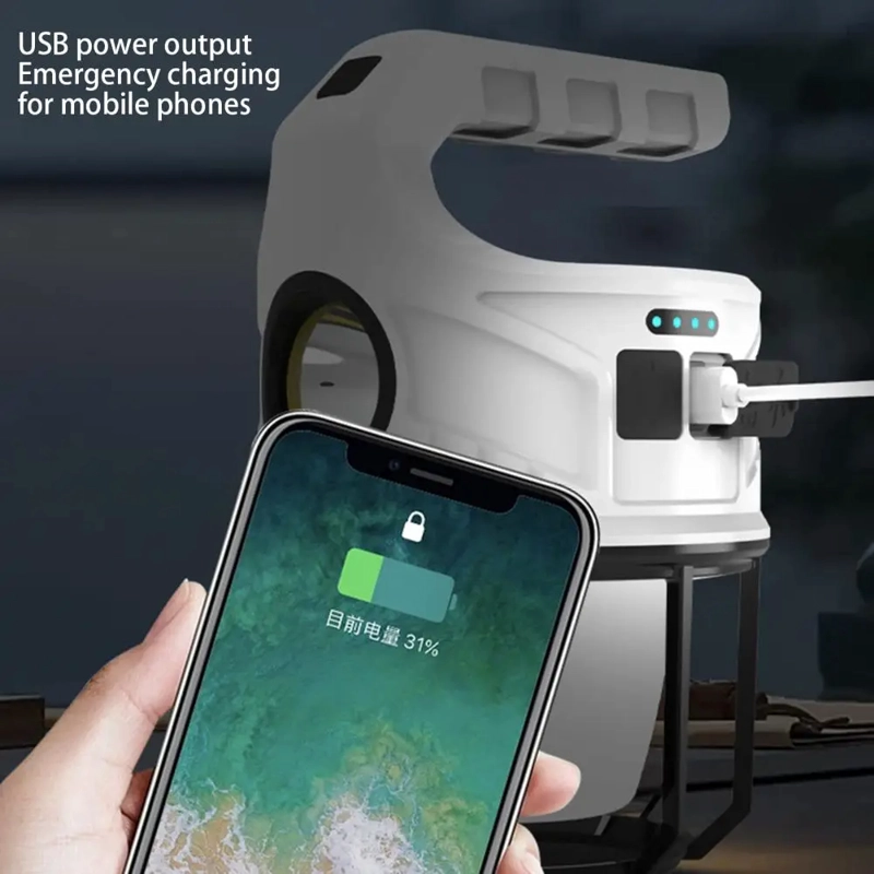 LINTERNA IMPERMEABLE FARO DELANTERO USB RECARGABLE RONDON - 8