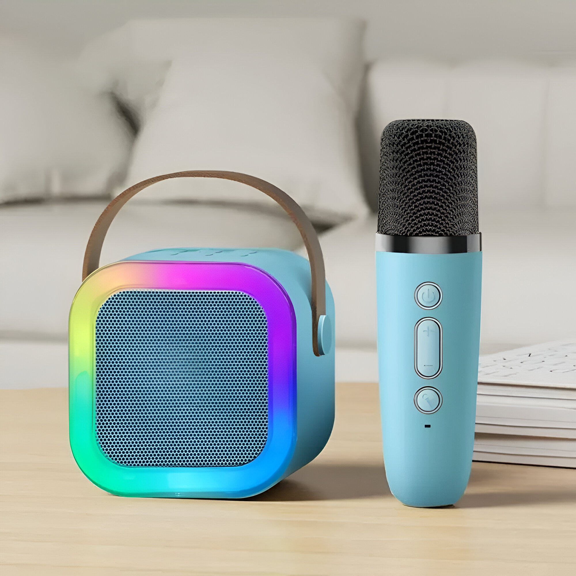 PARLANTE PORTATIL INALÁMBRICO BLUETOOTH EFECTOS VOZ RONDON - 2