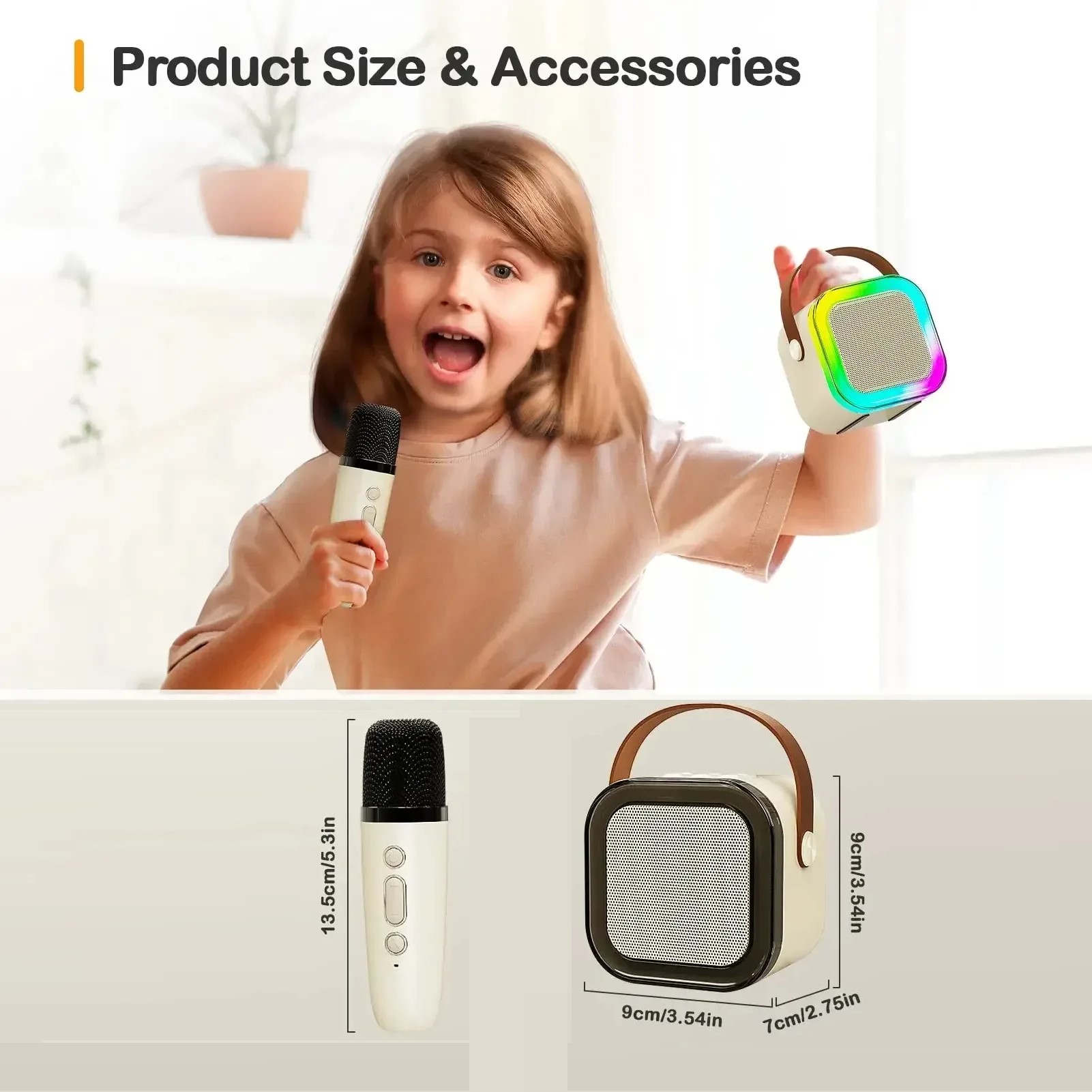 PARLANTE PORTATIL INALÁMBRICO BLUETOOTH EFECTOS VOZ RONDON - 5