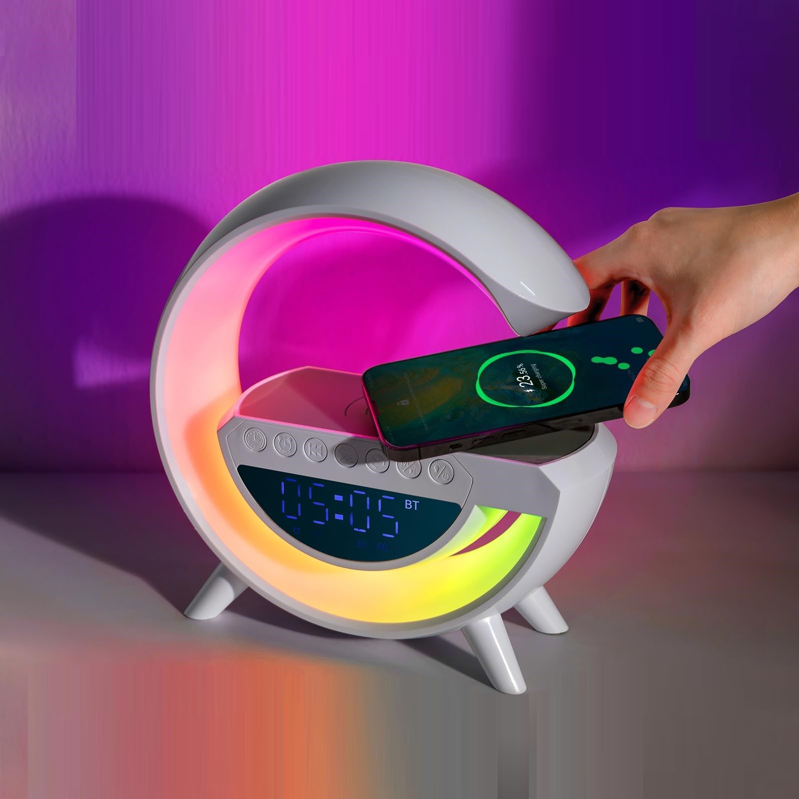 PARLANTE PORTATIL BLUETOOTH RELOJES DESPERTADORES RONDON - 5