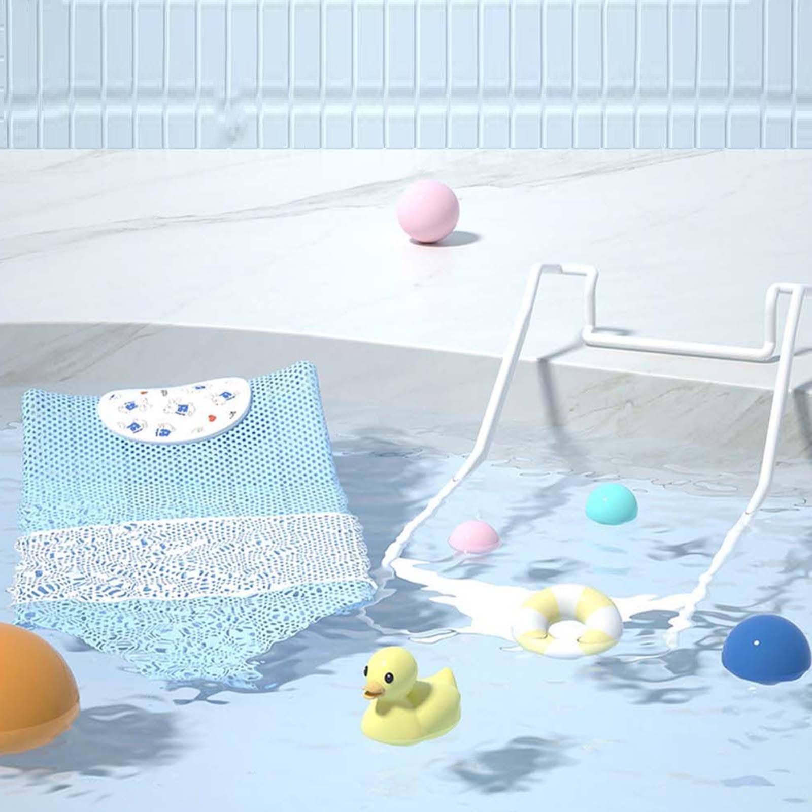 SOPORTE TINA BAÑO BAÑERA BEBÉ CÓMODA ANTIDESLIZANTE RONDON - 9