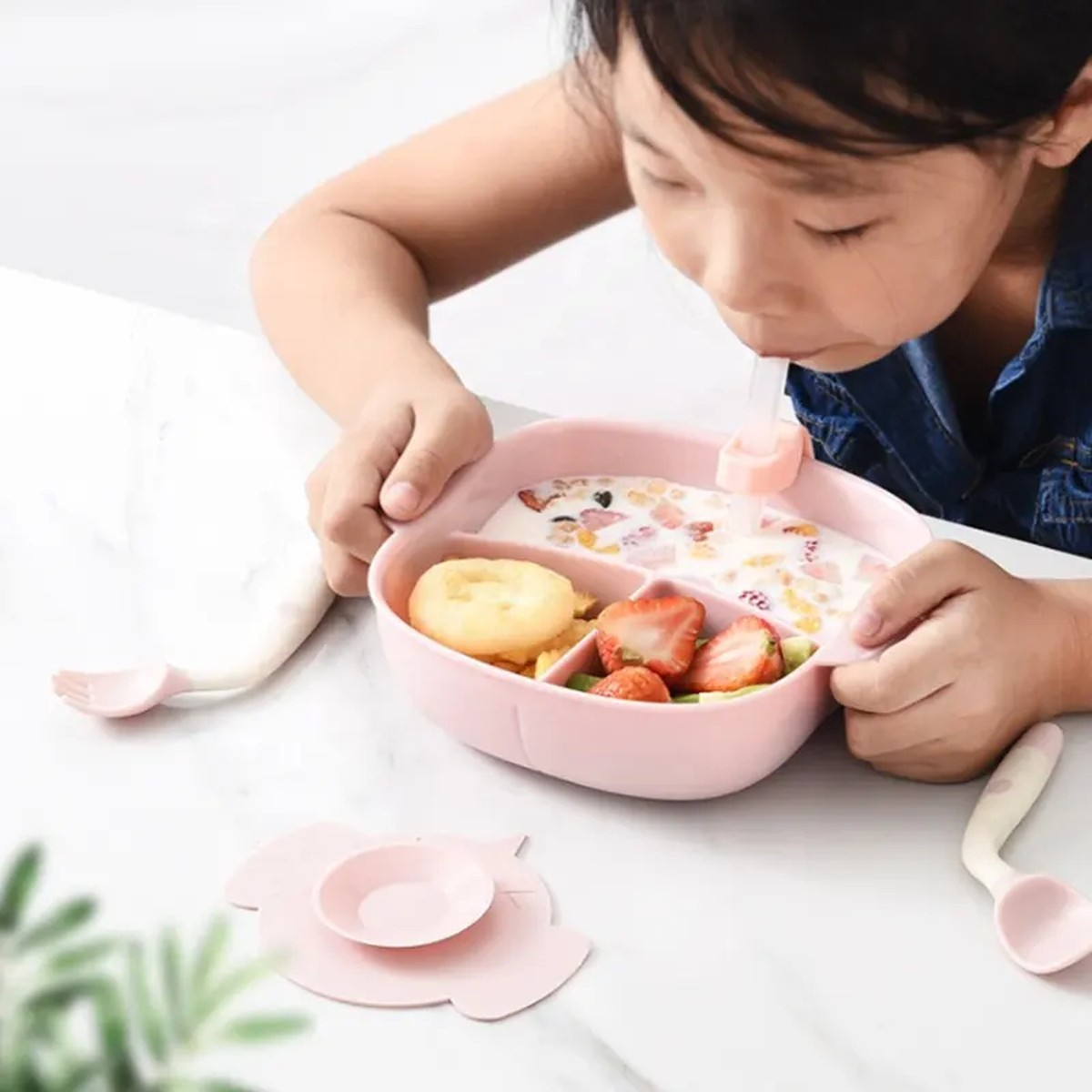 SET ALIMENTACION BEBE UTENSILIOS COMIDA ENVASES RONDON - 2