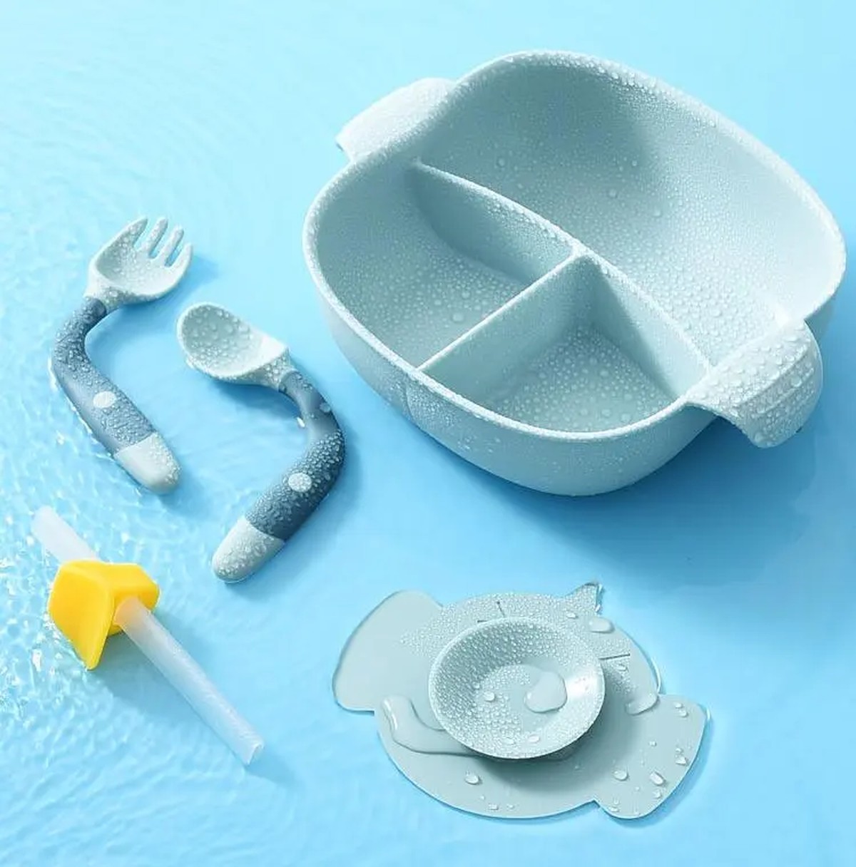 SET ALIMENTACION BEBE UTENSILIOS COMIDA ENVASES RONDON - 3