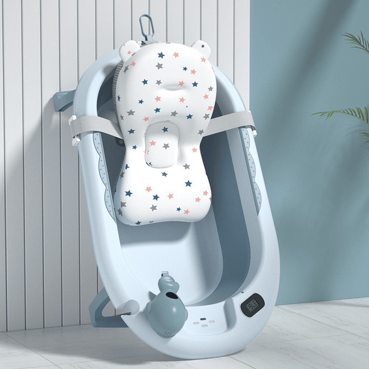 TINA BAÑO BAÑERA PLEGABLE BEBÉ SENSOR TEMPERATURA RONDON - 5