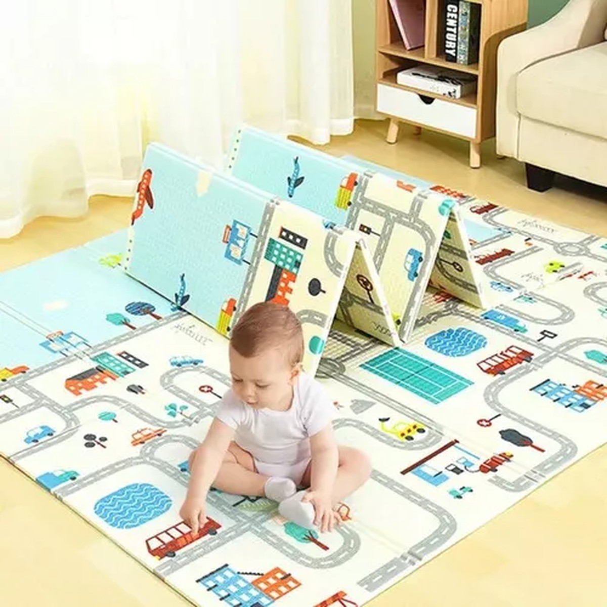 ALFOMBRA GATEO ANTIGOLPE INFANTIL BEBE INTERACTIVA RONDON - 1