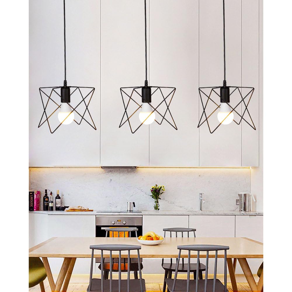 LAMPARA TECHO CANDELABRO JAULA INDUSTRIAL BARRA LUZ JER - 1
