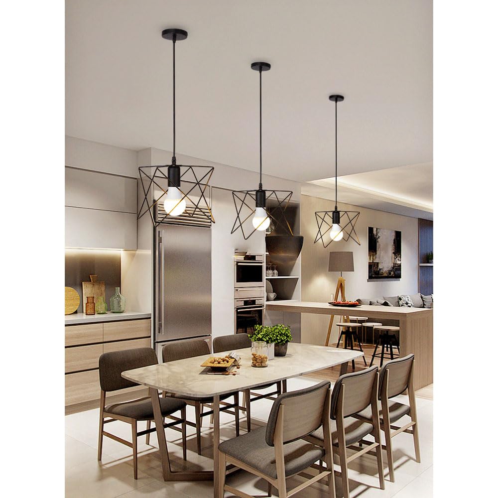 LAMPARA TECHO CANDELABRO JAULA INDUSTRIAL BARRA LUZ JER - 2