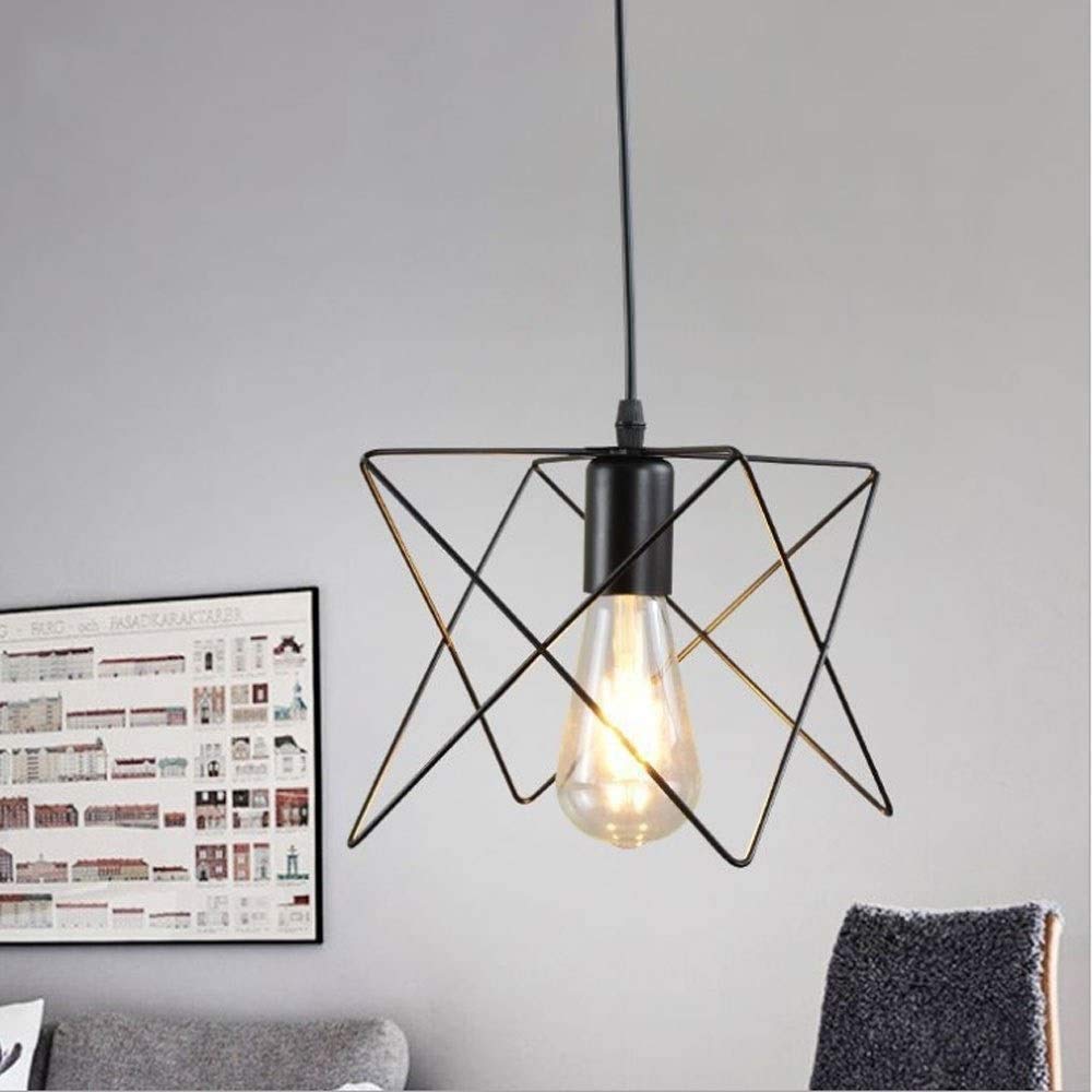 LAMPARA TECHO CANDELABRO JAULA INDUSTRIAL BARRA LUZ JER - 3