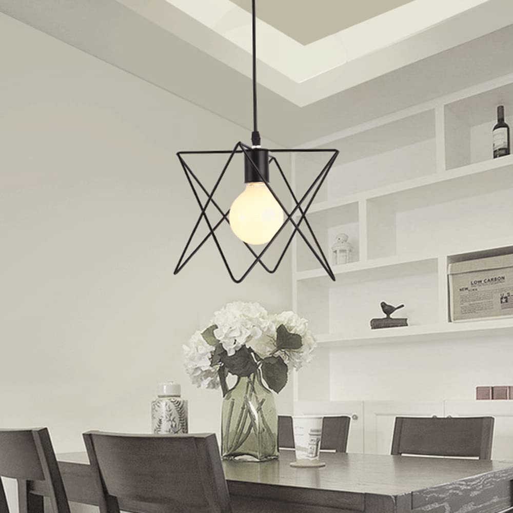 LAMPARA TECHO CANDELABRO JAULA INDUSTRIAL BARRA LUZ JER - 8